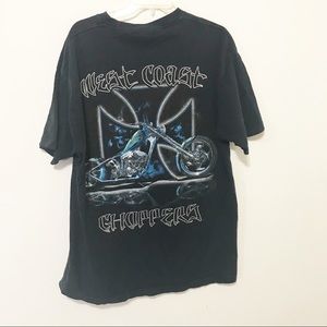 West Coast Motorcycle Black Shirt